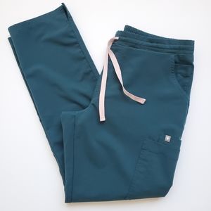 Figs Women's Size M Yola Skinny Scrub Pants Caribbean Blue